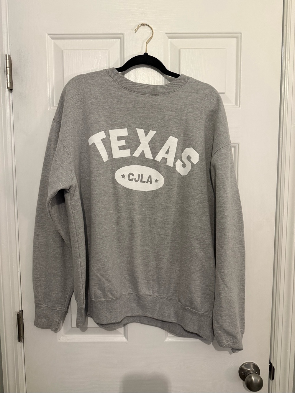 Carly Jean Los Angeles Heather Gray Crewneck Sweatshirt